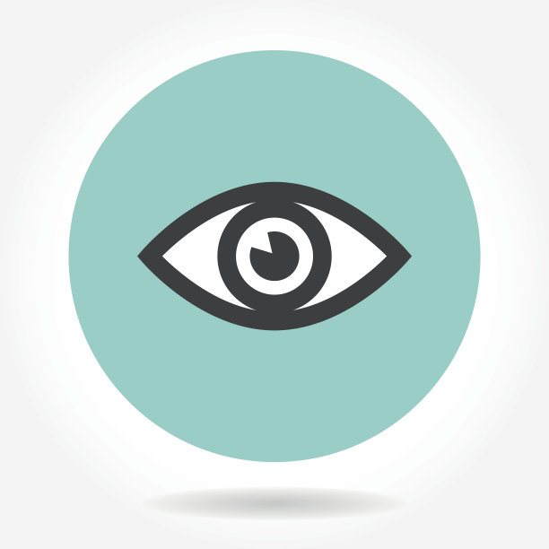 眼睛矢量图标。图片下载