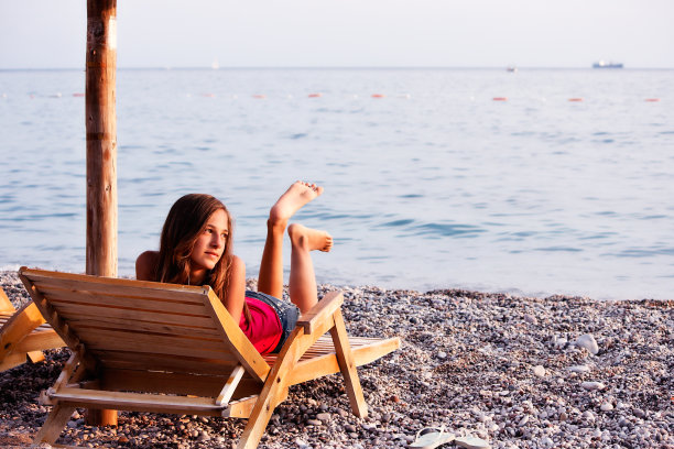 日光浴浴床图片下载