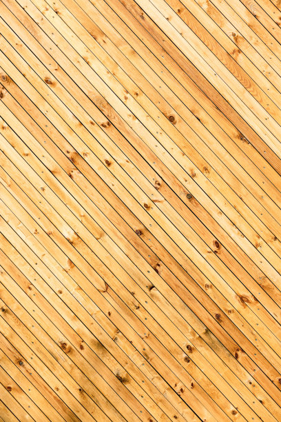 黄色木墙与天然木板纹理图片下载