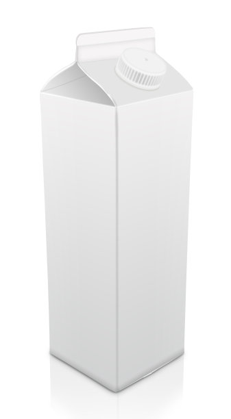 空白乳包上隔离白色图片下载