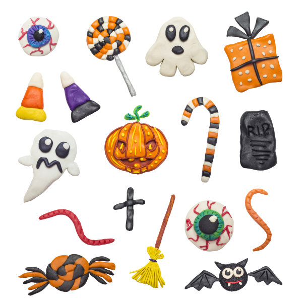 色彩斑斓的万圣节元素图片下载