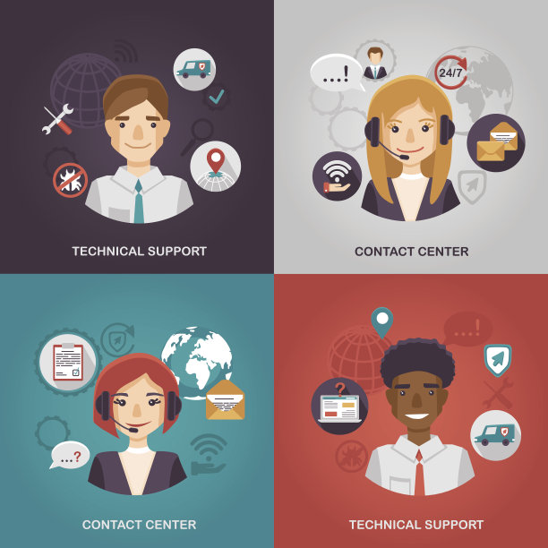 技术支持和联络中心插图图片下载