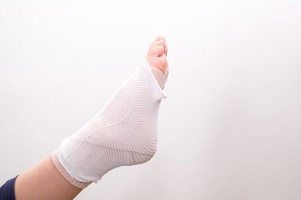 脚部有包扎伤图片下载