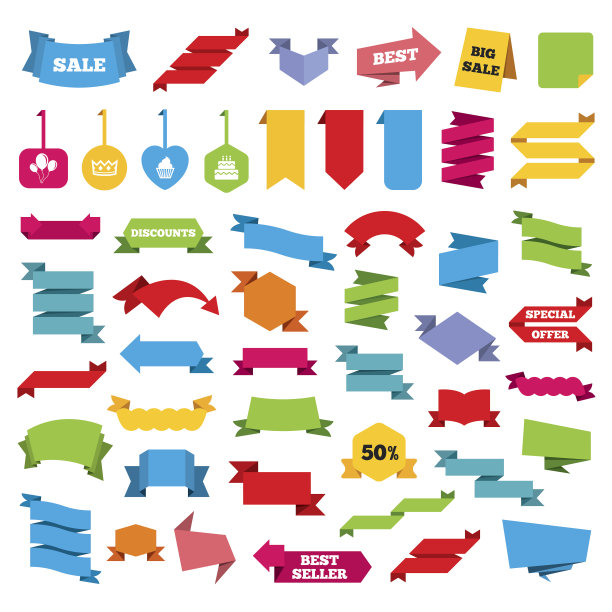 生日聚会图标。蛋糕和纸杯蛋糕的符号图片下载