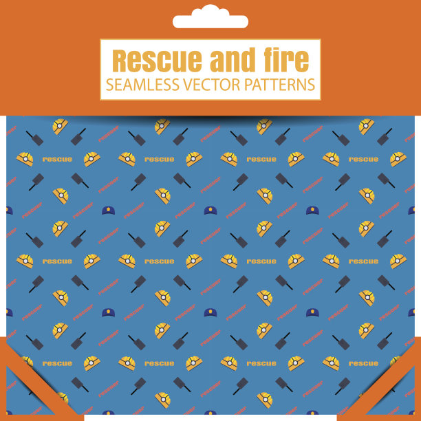 无缝矢量模式的救援和消防零售图片下载
