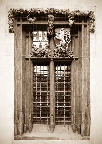 旧市政厅的窗户图片下载