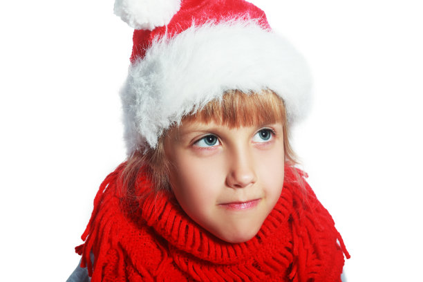 女孩在圣诞节图片下载