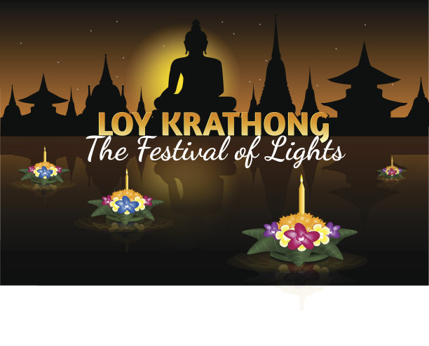 水蛇节贺卡与浮动水蛇节，泰国节日图片下载