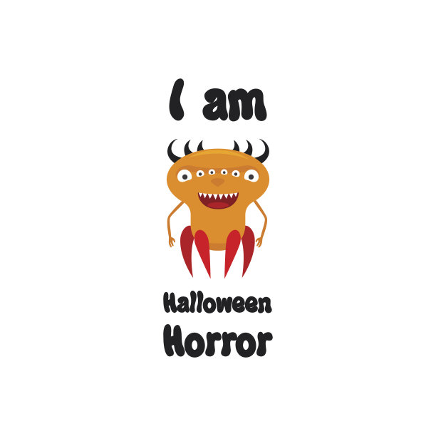 可爱的印刷设计与怪物图片下载