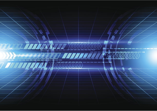 抽象的技术传播概念。说明向量图片下载