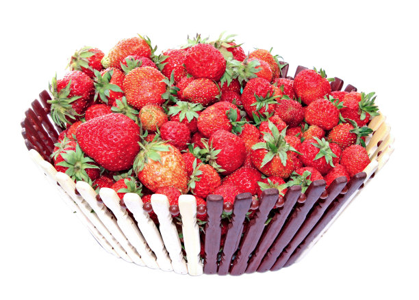 多汁的新鲜的草莓图片下载