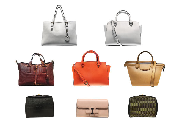 白色背景上的女士时尚配饰图片下载