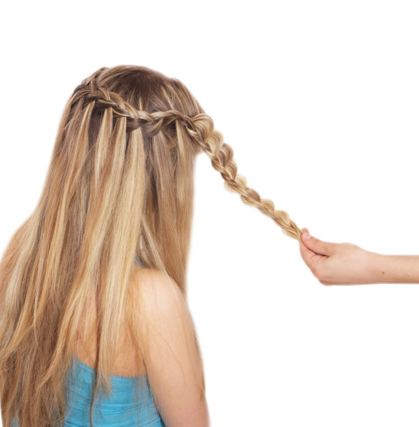 编织。法国带花瀑布图片下载