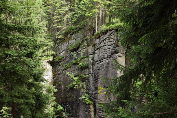 垂直的岩石。图片下载