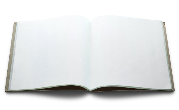 空白翻开书孤立在白色的背景图片下载