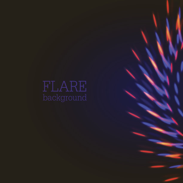 橙色和蓝色的灯光抽象了背景图片下载