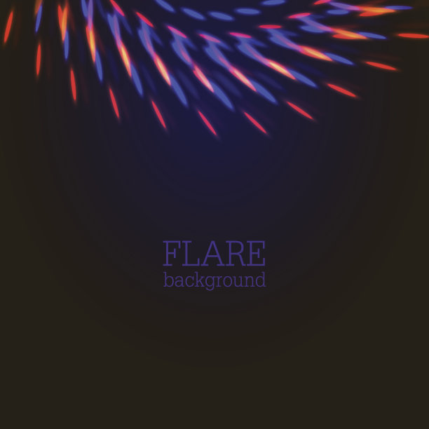 橙色和蓝色的灯光抽象了背景图片下载