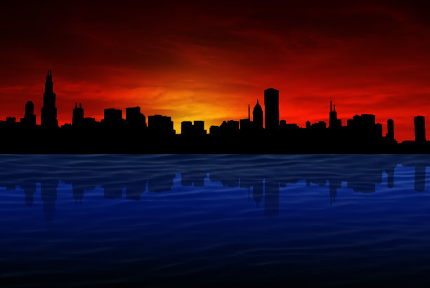 芝加哥天际线图片下载