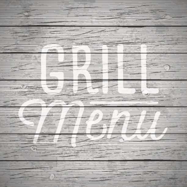 带有食品和饮料标语的乡村木材图片下载