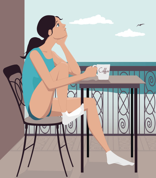 海滨的早餐图片下载