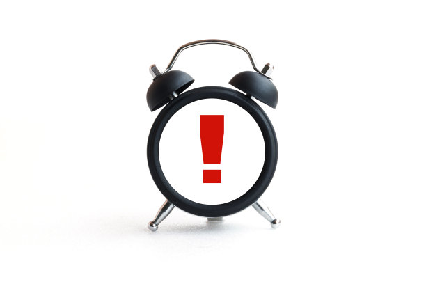 闹钟隔离在白色图片下载