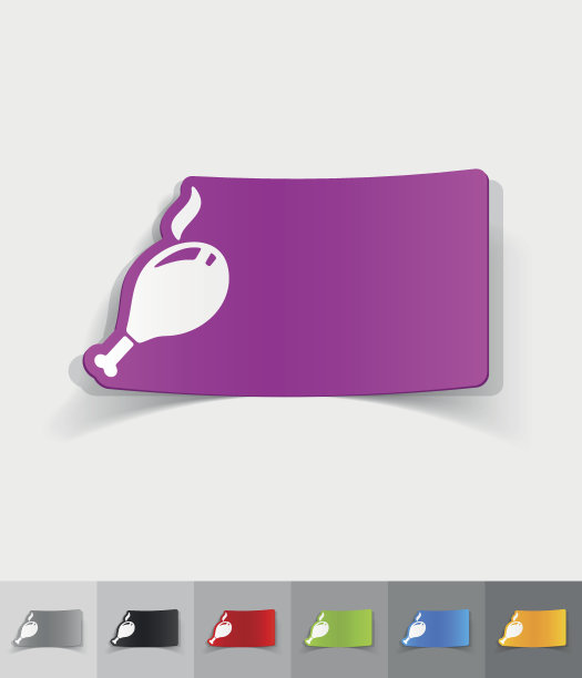 现实的设计元素。鸡腿图片下载