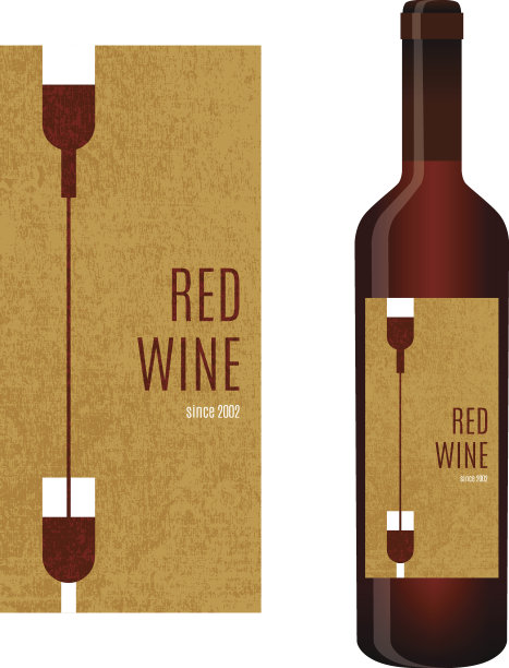 向量酒标签图片下载