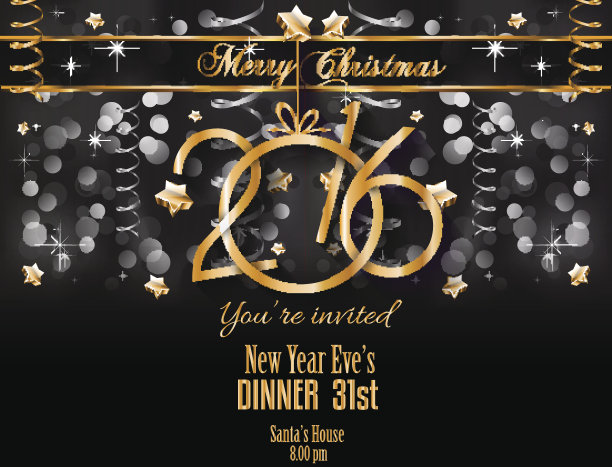 2016圣诞快乐，新年快乐图片下载