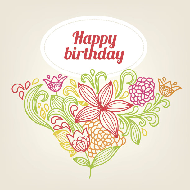 花的贺卡图片下载