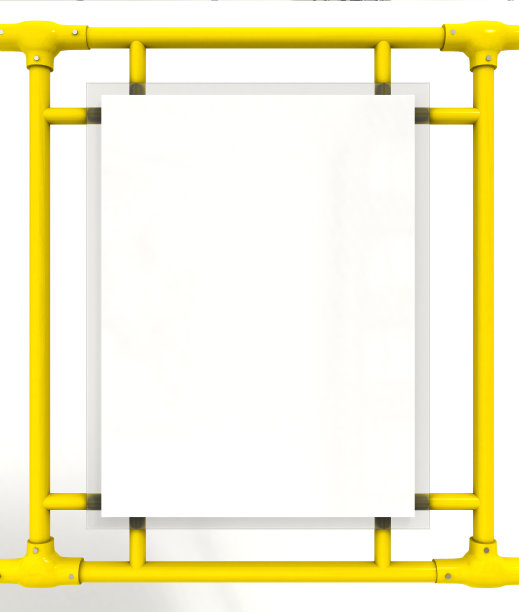 广告牌空白的公共汽车- 3D渲染图片下载