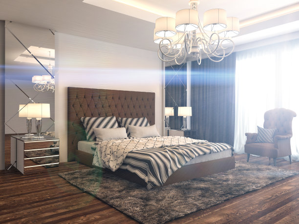 卧室内。三维演示图片下载