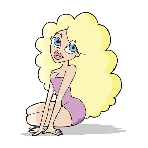 卡通漂亮女人图片下载