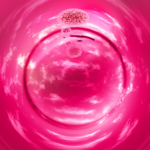 粉色的星球。图片下载