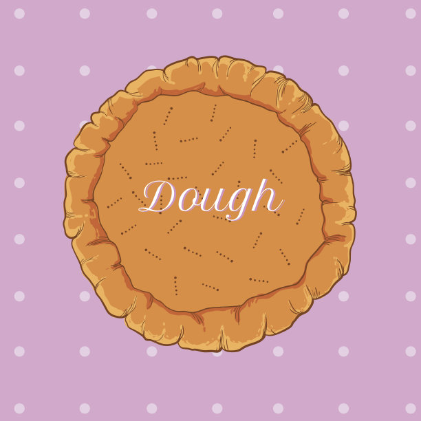 用于披萨或派的矢量糕点面团图片下载