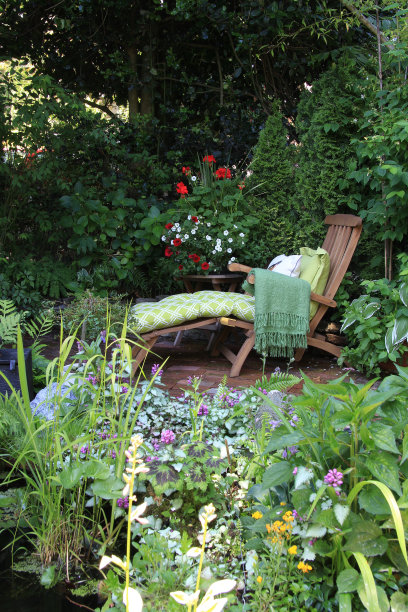 花园躺椅图片下载