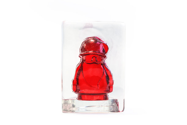 圣诞玻璃圆顶冬天的圣诞老人图片下载