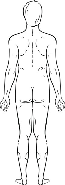 时尚男子轮廓模板全长轮廓图片下载