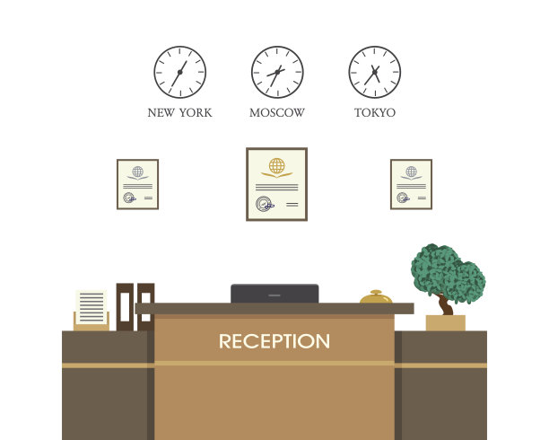 接待。平面设计。图片下载