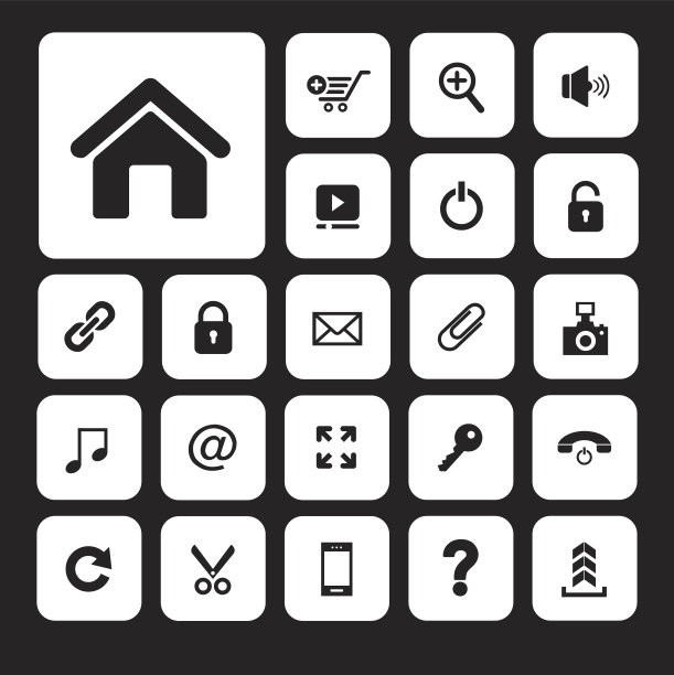 技术矢量图标集图片下载