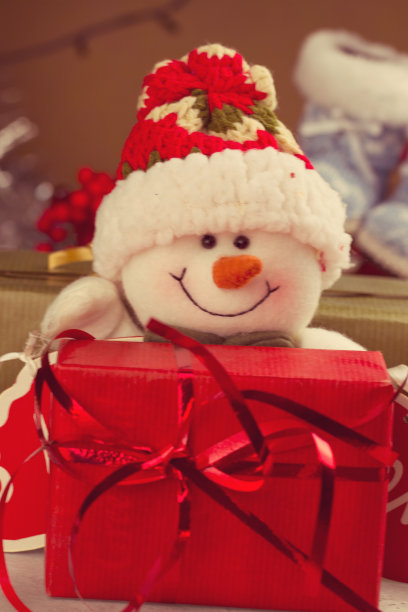 圣诞和新年雪人图片下载