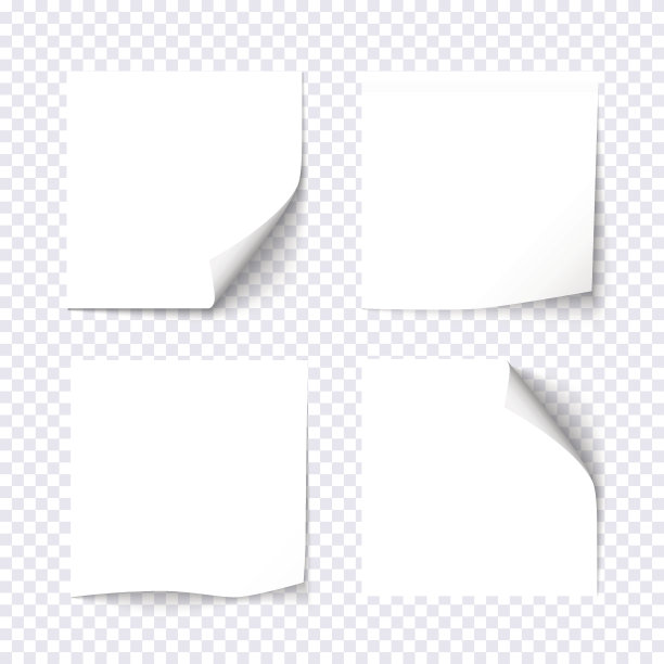 在透明背景上设置白色粘性图片下载