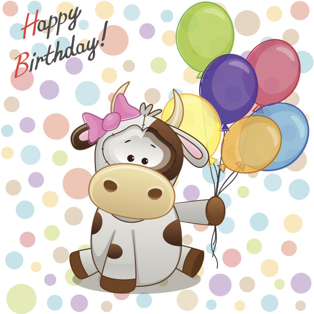 牛有气球图片下载