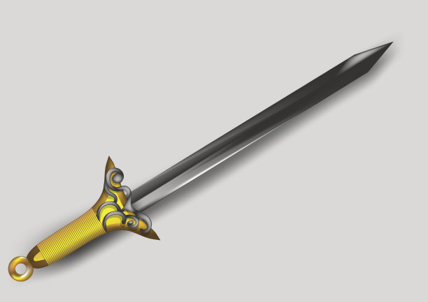 灰色背景上的剑图片下载
