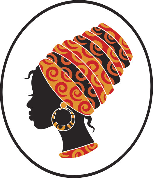 非洲妇女的脸在框架中图片下载