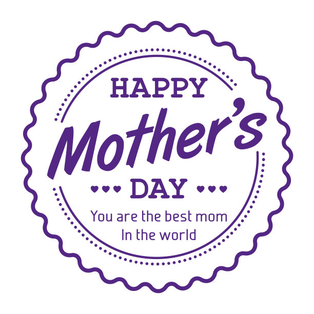 快乐的母亲节。人们把母亲节定为五月的第二个星期天。图片下载