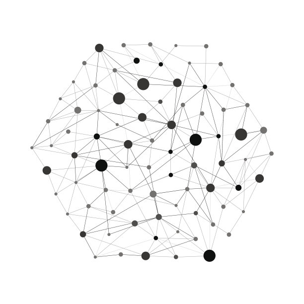几何线条和点，线条图案，现代六边形背景，细胞抽象连接矢量图，适用于印刷和网页设计素材图片
