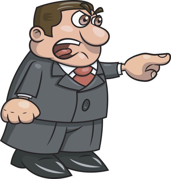 愤怒的老板尖叫图片下载