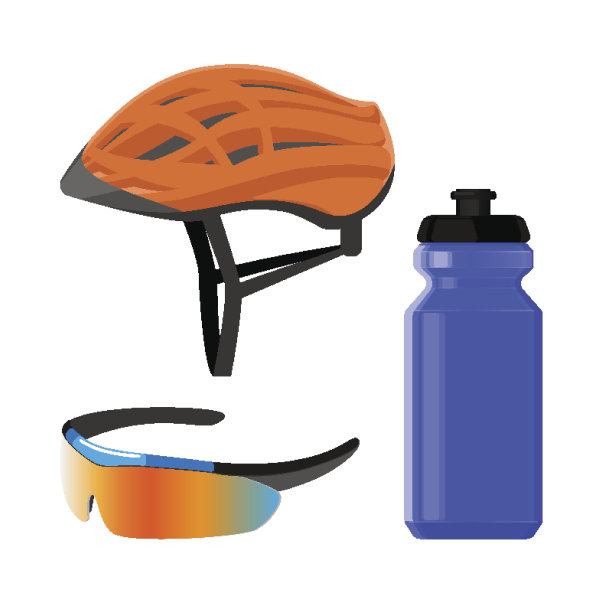 自行车运动服头盔，塑料饮料瓶，现代防护太阳镜图片下载