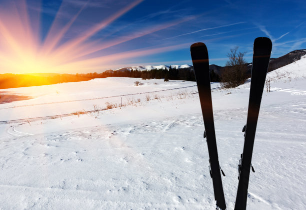 在雪滑雪图片下载