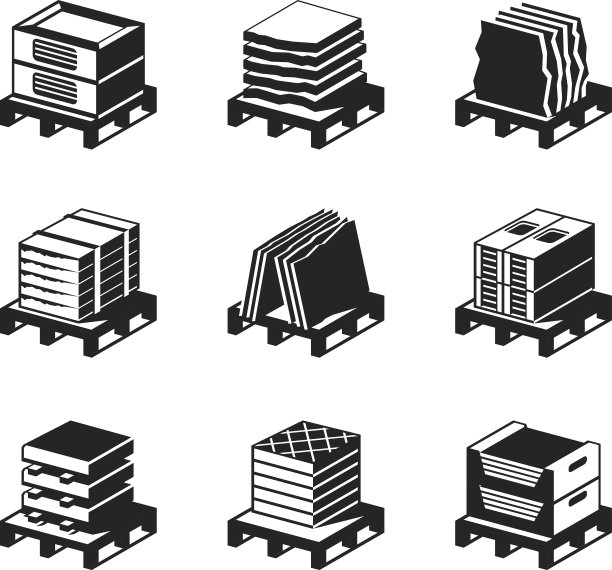 有瓷砖、花岗岩和大理石的托盘图片下载